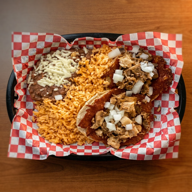 Queso Taco Plate.