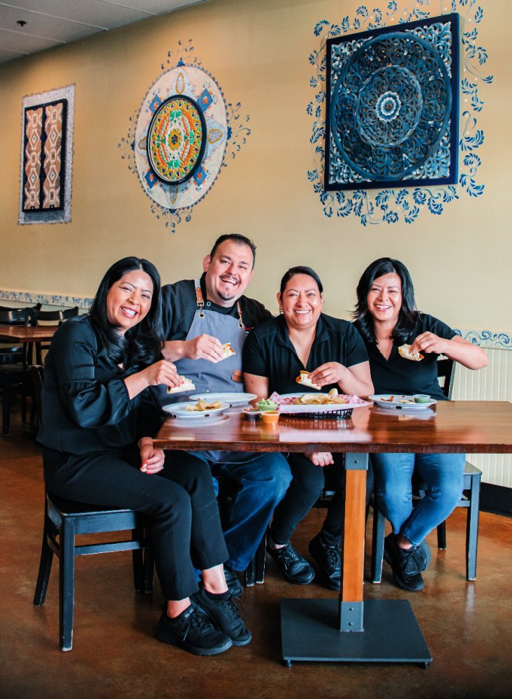 Soco, Adrian, Rosa & Blanca, Owners of Taqueria Puebla